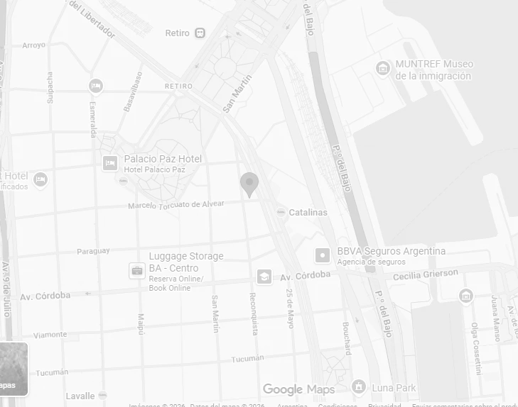 Mapa de la ubicación de Middle Sea en el microcentro de Buenos Aires